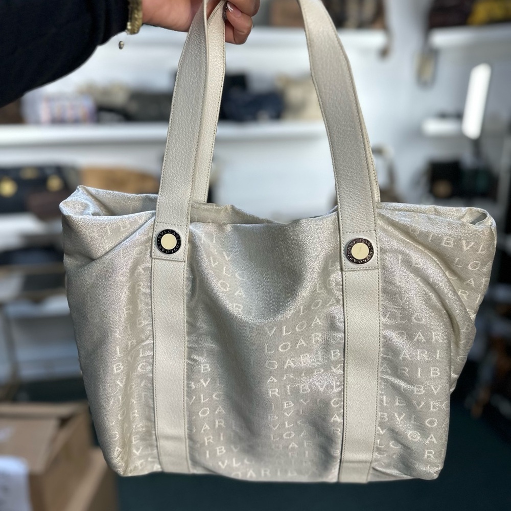 BVLGARI METALLIC TOTE